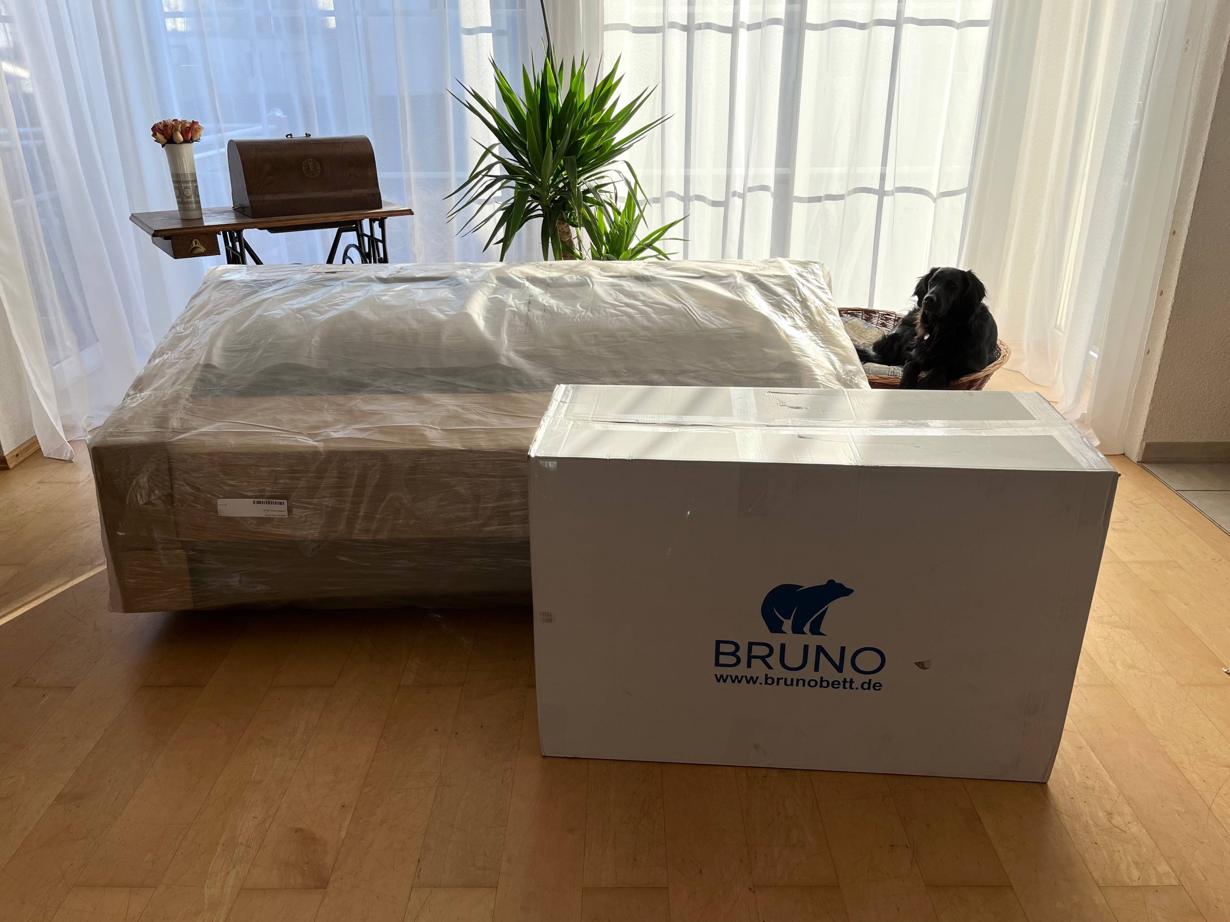 De Bruno slaapbank ingepakt